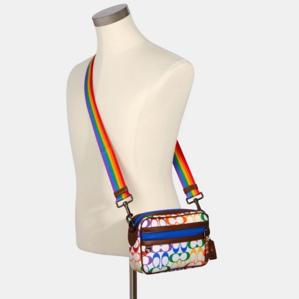 Coach Rainbow Graham Canvas Crossbody Bag